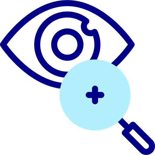 ojo Detailed Mixed Lineal color icono