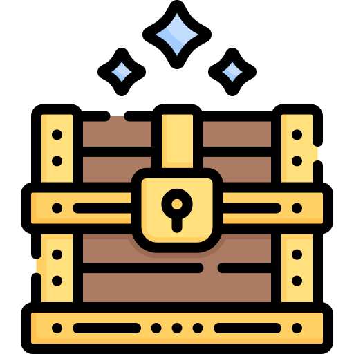 Treasure chest Special Lineal color icon