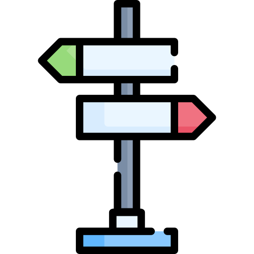 poste de señal Special Lineal color icono