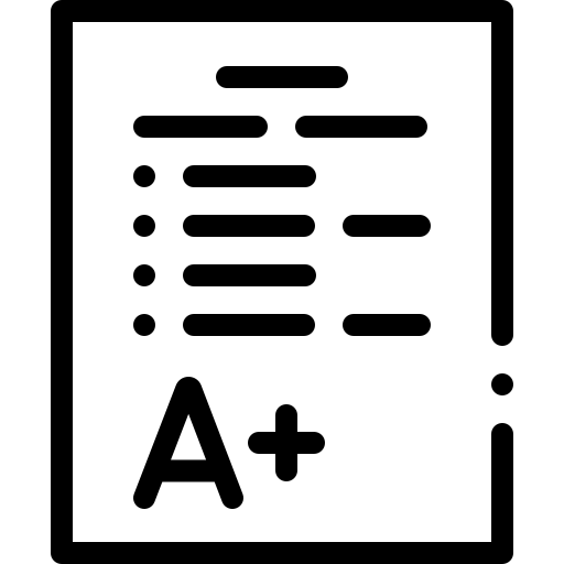 test Detailed Rounded Lineal icona