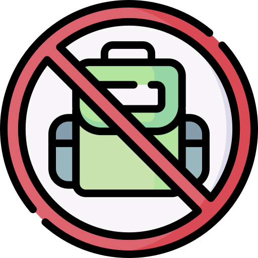 No bag Special Lineal color icon