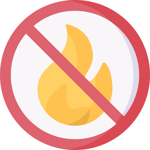 no se permite fuego Special Flat icono