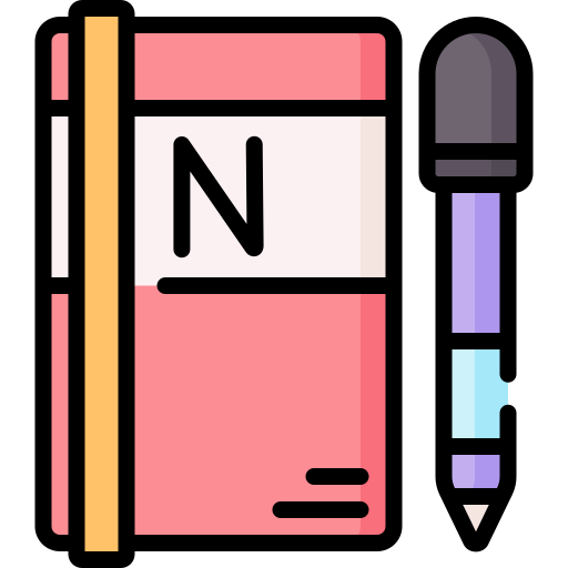 공책 Special Lineal color icon