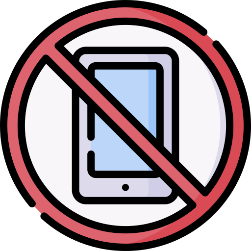 No cellphone Special Lineal color icon