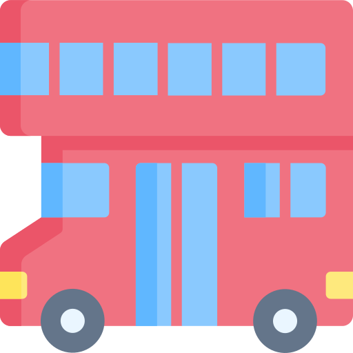 Double decker bus Special Flat icon