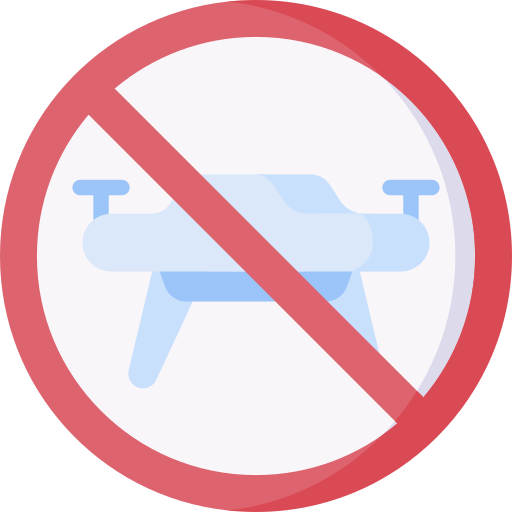 sin zona de drones Special Flat icono