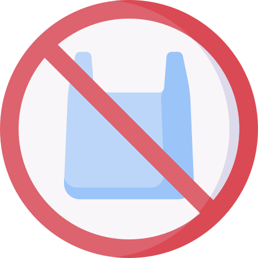 No plastic bags Special Flat icon