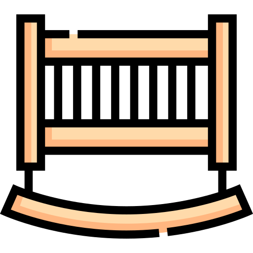 kolebka Detailed Straight Lineal color ikona