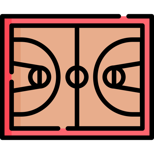 quadra de basquete Special Lineal color Ícone