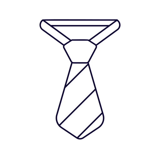 Tie Generic Thin Outline icon