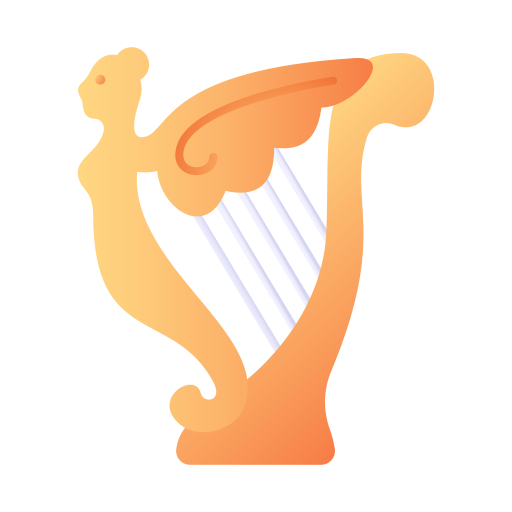 Harp Generic Flat Gradient icon