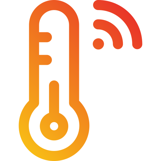 temperatura intelligente Generic Gradient icona