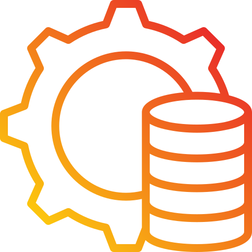 database management Generic Gradient icoon