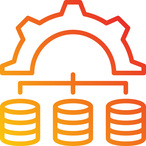 database management Generic Gradient icoon