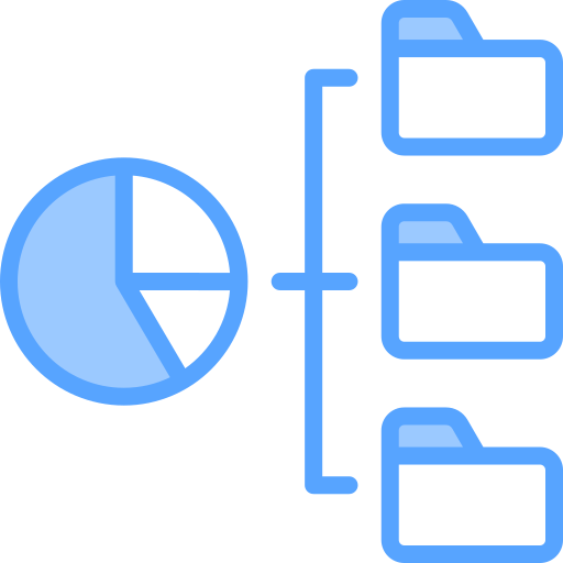 gegevensbeheer Generic Blue icoon