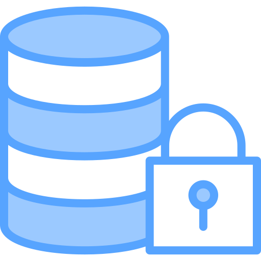 seguridad de la base de datos Generic Blue icono