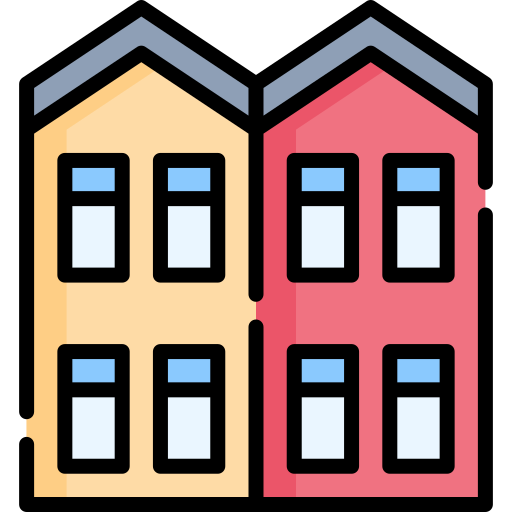 타운 하우스 Special Lineal color icon