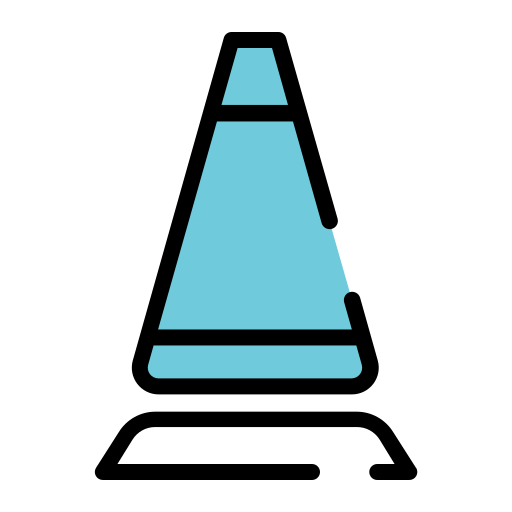 cône de signalisation Generic Outline Color Icône
