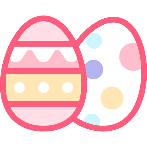 uovo di pasqua Detailed color Lineal color icona