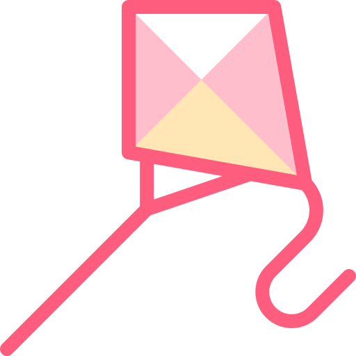 凧 Detailed color Lineal color icon