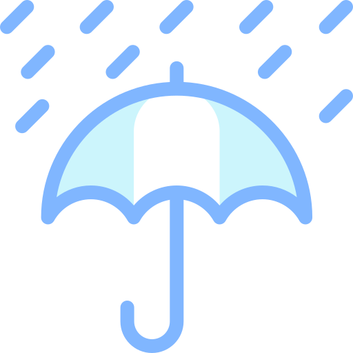 parapluie Detailed color Lineal color Icône