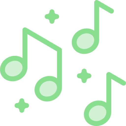 音楽 Detailed color Lineal color icon