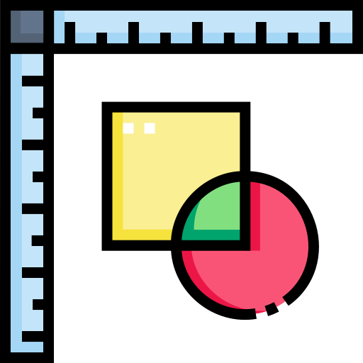 linijka Detailed Straight Lineal color ikona