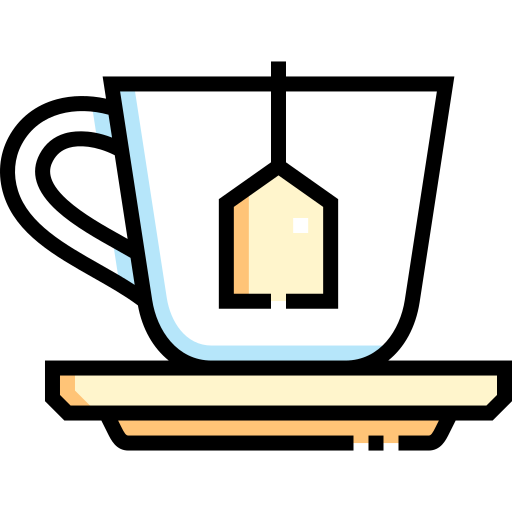 filiżanka herbaty Detailed Straight Lineal color ikona
