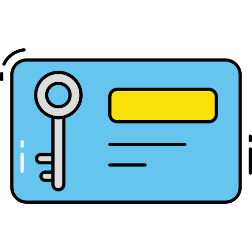 keycard Generic Outline Color Icône