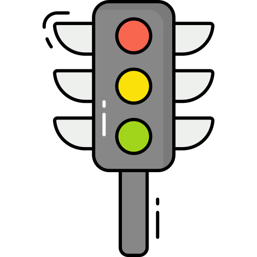 Traffic signal Generic Outline Color icon