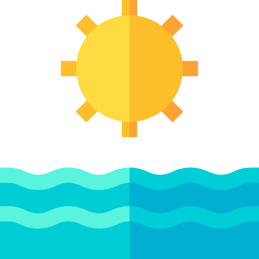 wschód słońca Basic Straight Flat ikona