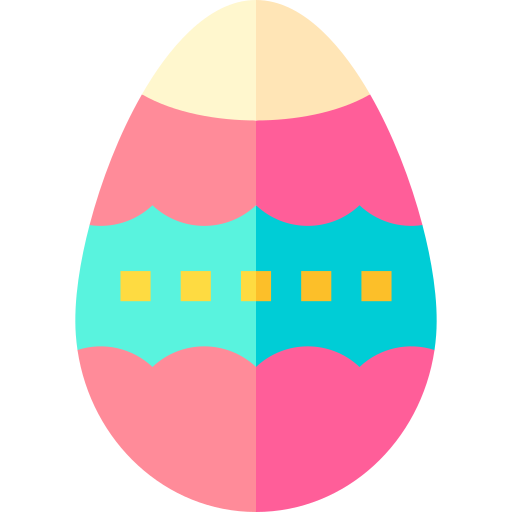 부활절 달걀 Basic Straight Flat icon
