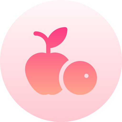 pomme Basic Gradient Circular Icône