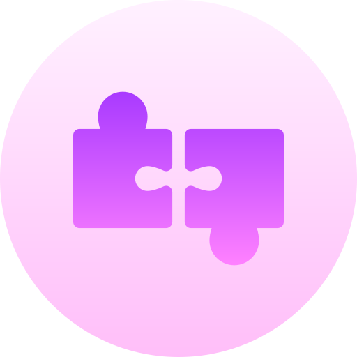 puzzle Basic Gradient Circular icon