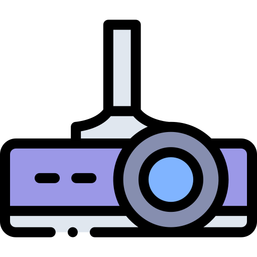 Projector Detailed Rounded Lineal color icon