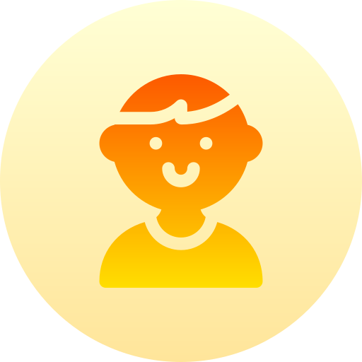 Boy Basic Gradient Circular icon