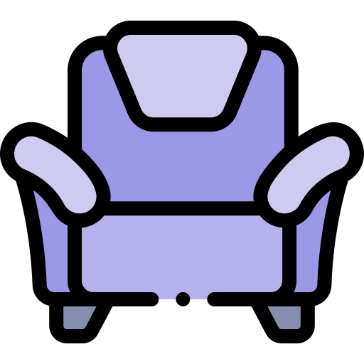Armchair Detailed Rounded Lineal color icon
