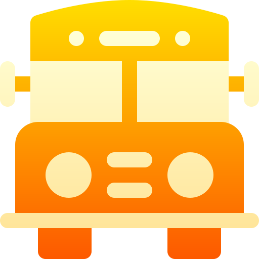 autobús escolar Basic Gradient Gradient icono