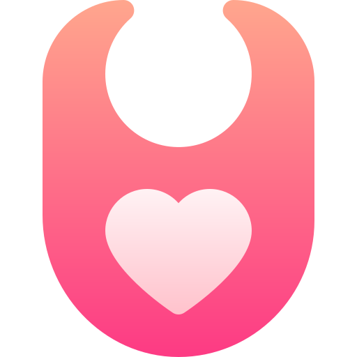 Baby bib Basic Gradient Gradient icon