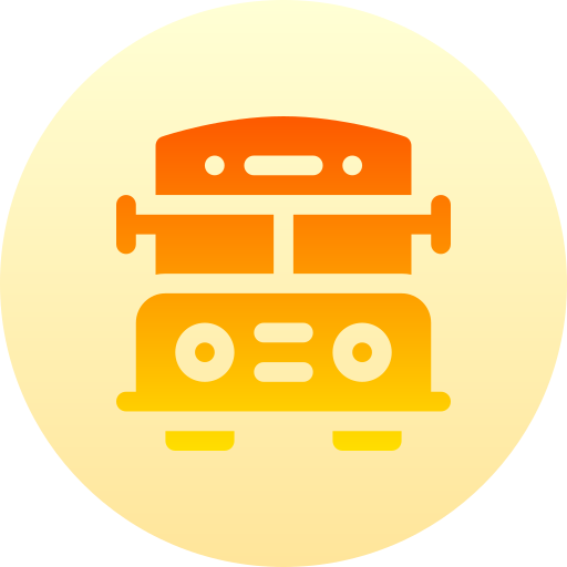 Школьный автобус Basic Gradient Circular иконка
