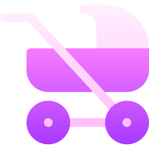 Baby stroller Basic Gradient Gradient icon