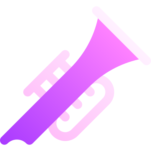 Trumpet Basic Gradient Gradient icon