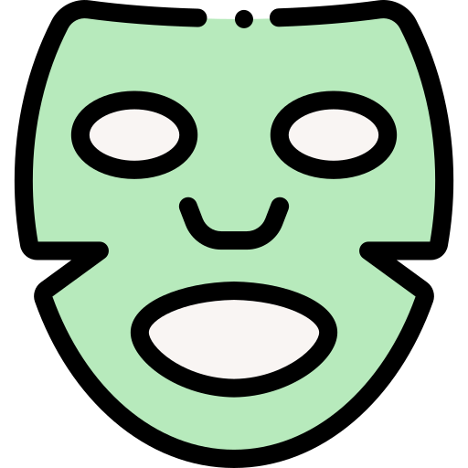 Face mask Detailed Rounded Lineal color icon