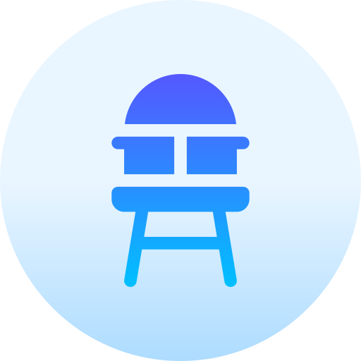 Chair Basic Gradient Circular icon