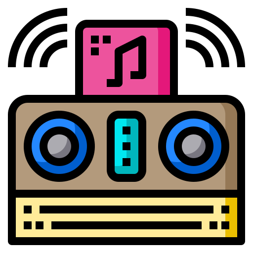 Music box Phatplus Lineal Color icon