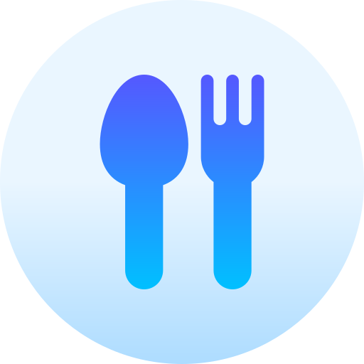 Cutlery Basic Gradient Circular icon