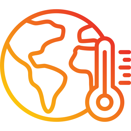 il riscaldamento globale Generic Gradient icona