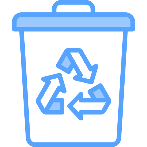 papelera de reciclaje Generic Blue icono