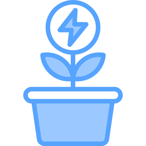 재생 에너지 Generic Blue icon