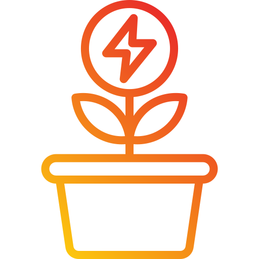 再生可能エネルギー Generic Gradient icon